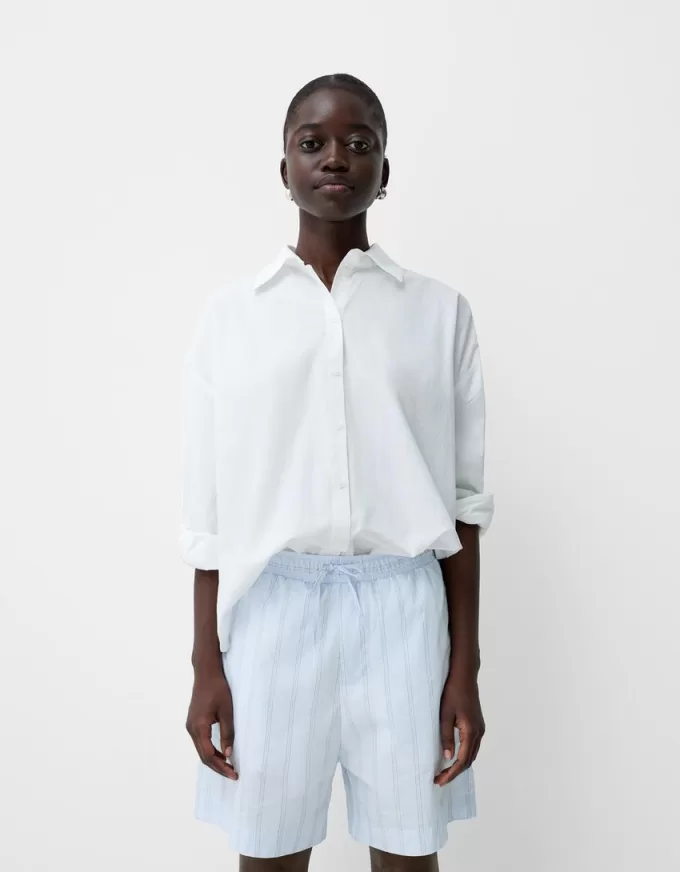 Striped jogger Bermuda shorts Striped jogger Bermuda shorts