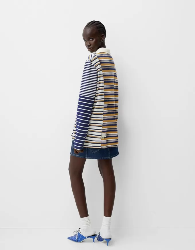 Striped long sleeve polo shirt Striped long sleeve polo shirt