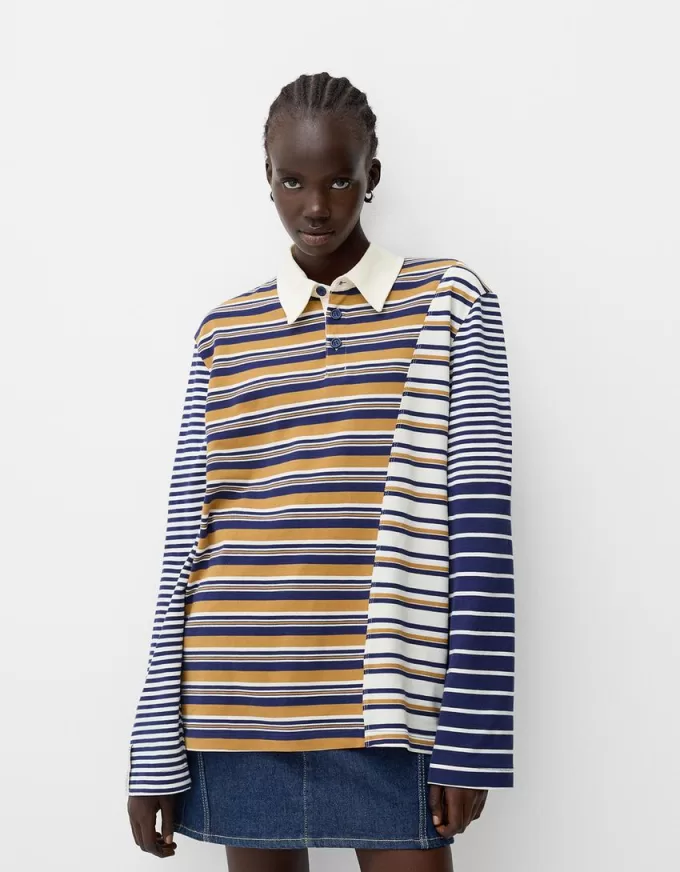 Striped long sleeve polo shirt Striped long sleeve polo shirt