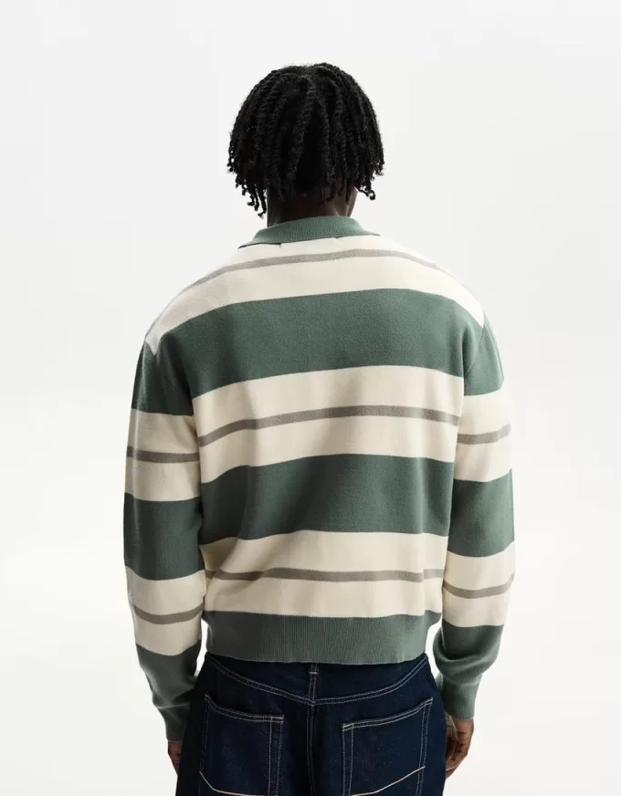 Striped polo sweater Striped polo sweater