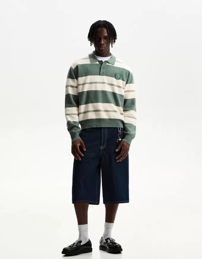 Striped polo sweater Striped polo sweater