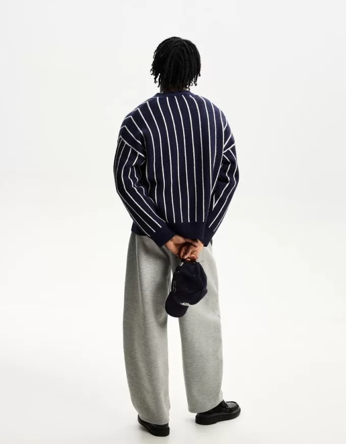 Striped print sporty jacket Striped print sporty jacket