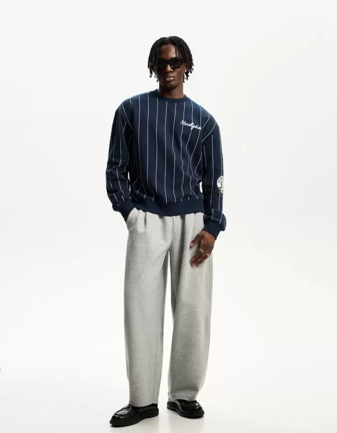 Striped print sporty sweatshirt Striped print sporty sweatshirt