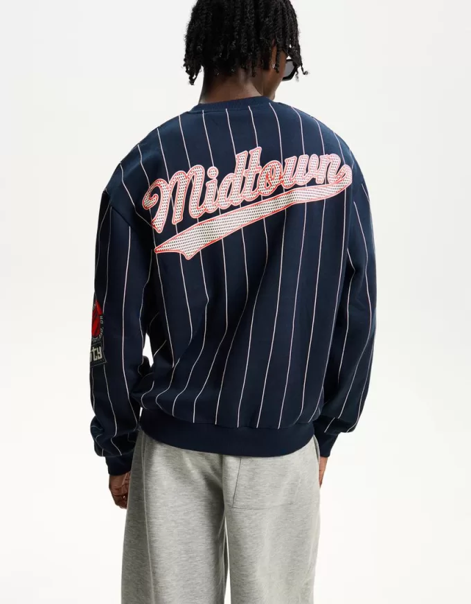 Striped print sporty sweatshirt Striped print sporty sweatshirt