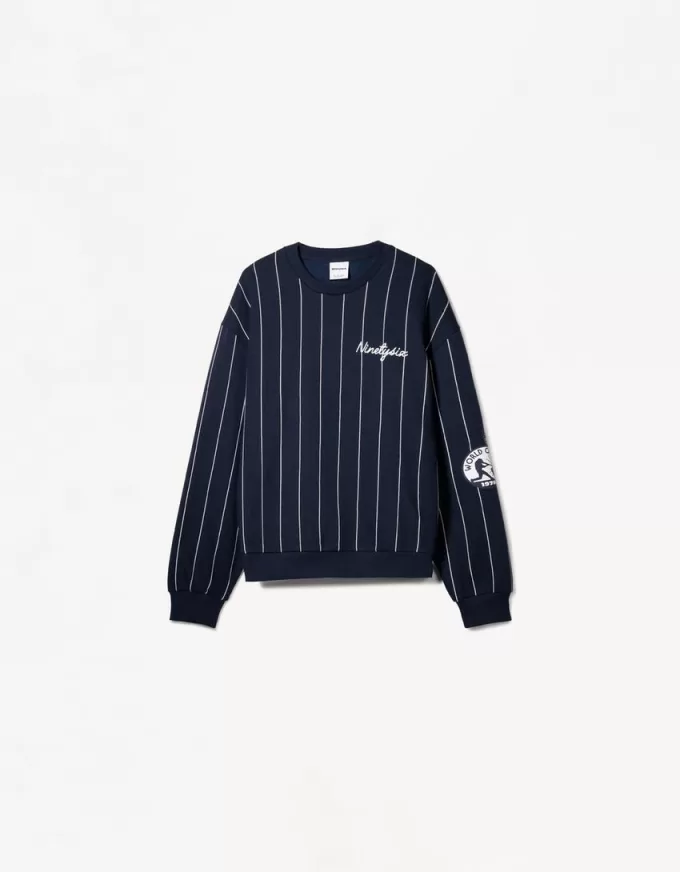 Striped print sporty sweatshirt Striped print sporty sweatshirt