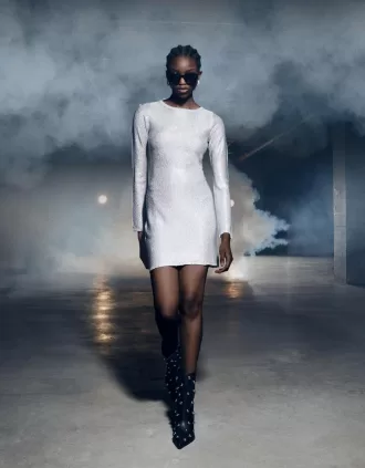 Studded high-heel ankle boots