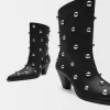 Studded high-heel ankle boots Studded high-heel ankle boots