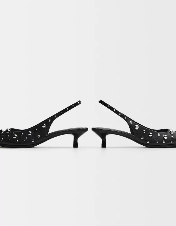 Studded kitten-heel shoes Studded kitten-heel shoes