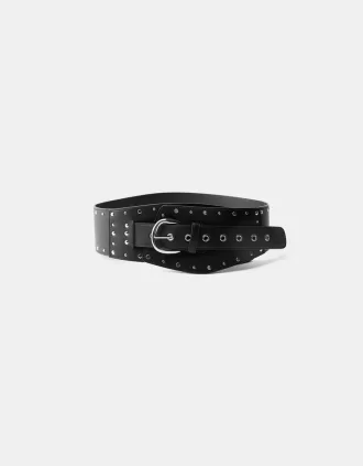 Studded wide belt