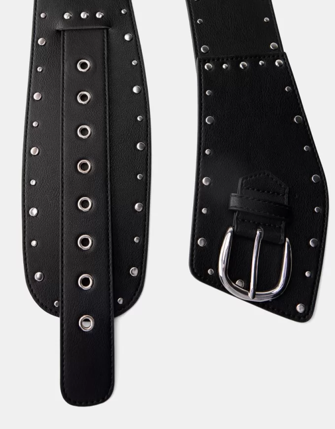Studded wide belt Studded wide belt