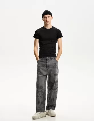 Super baggy faded pants