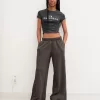 Super wide-leg plush pants Super wide-leg plush pants