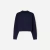 Sweater with polo collar