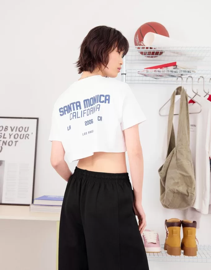 Sweatshirt material barrel pants Sweatshirt material barrel pants