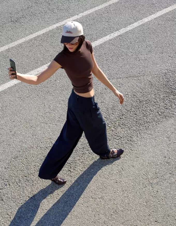 Tailored balloon fit pants