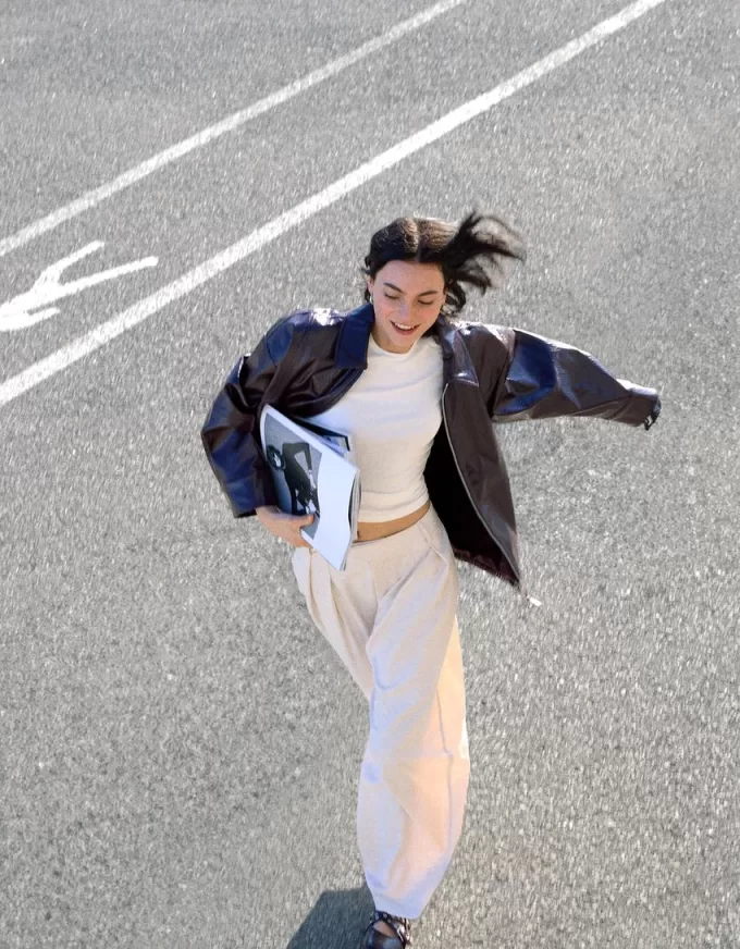 Tailored balloon fit pants