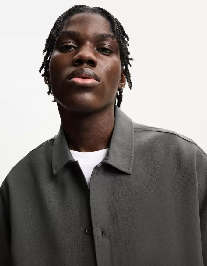 Tailored short sleeve boxy fit shirt Tailored short sleeve boxy fit shirt