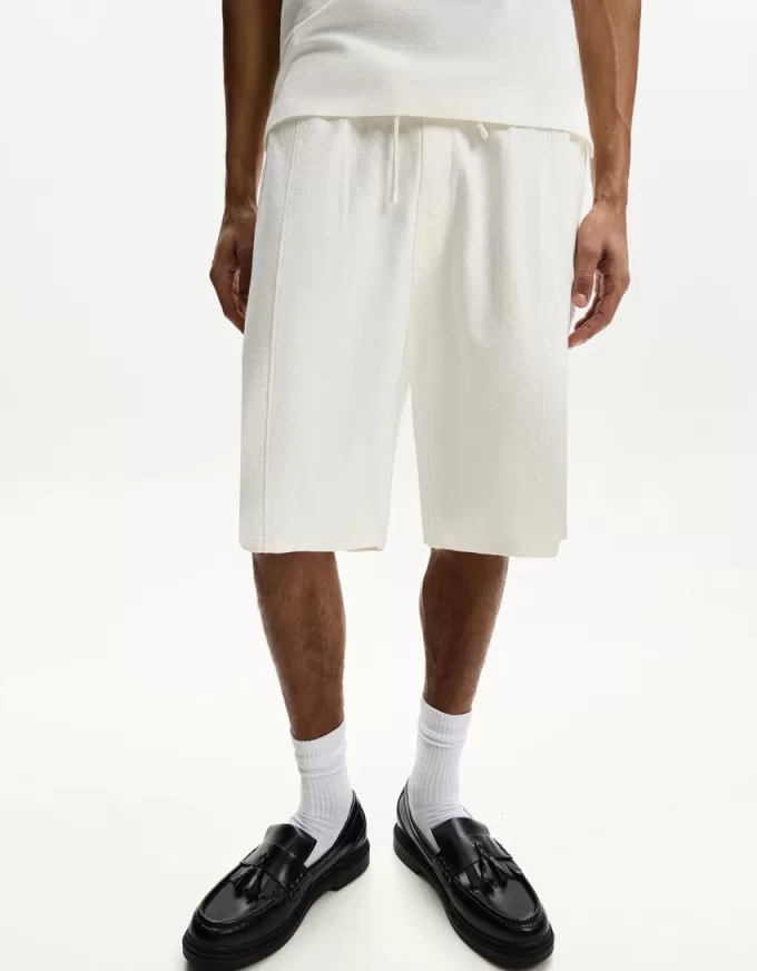 Textured Bermuda shorts Textured Bermuda shorts