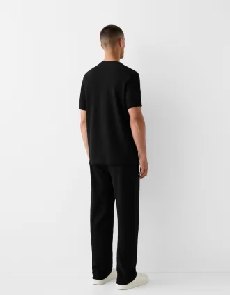 Textured short sleeve T-shirt