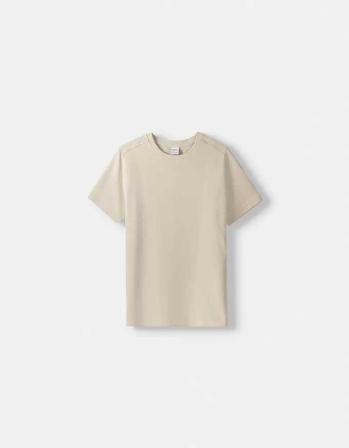 Textured short sleeve T-shirt