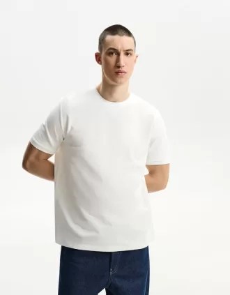 Textured short sleeve T-shirt