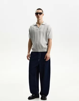 Textured short sleeve polo shirt Textured short sleeve polo shirt