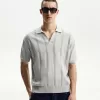 Textured short sleeve polo shirt Textured short sleeve polo shirt