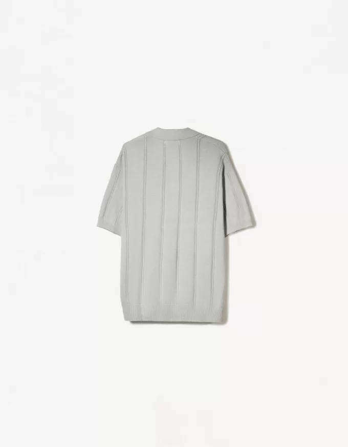 Textured short sleeve polo shirt Textured short sleeve polo shirt