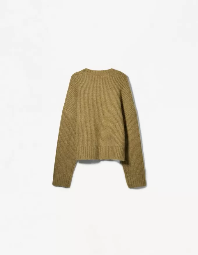 Textured weave embroidered sweater Textured weave embroidered sweater