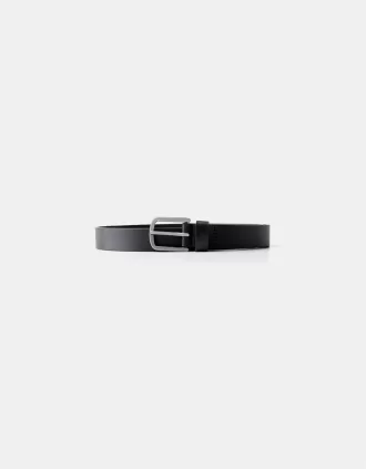 Thin faux leather belt