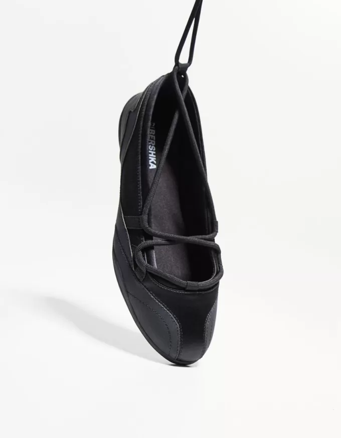 Tied sporty ballerinas Tied sporty ballerinas