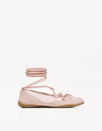 Tied sporty ballerinas
