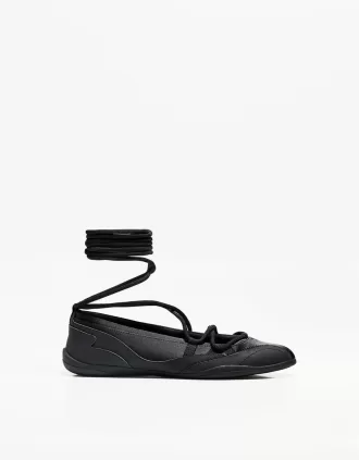 Tied sporty ballerinas