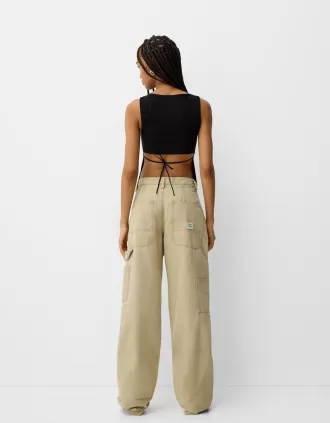 Top with tied detail at the back