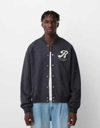 Varsity bomber jacket