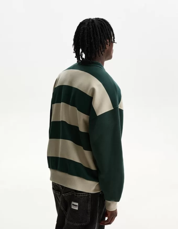 Varsity sporty polo sweatshirt Varsity sporty polo sweatshirt