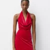 Velvet halter neck midi dress Velvet halter neck midi dress