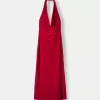 Velvet halter neck midi dress Velvet halter neck midi dress