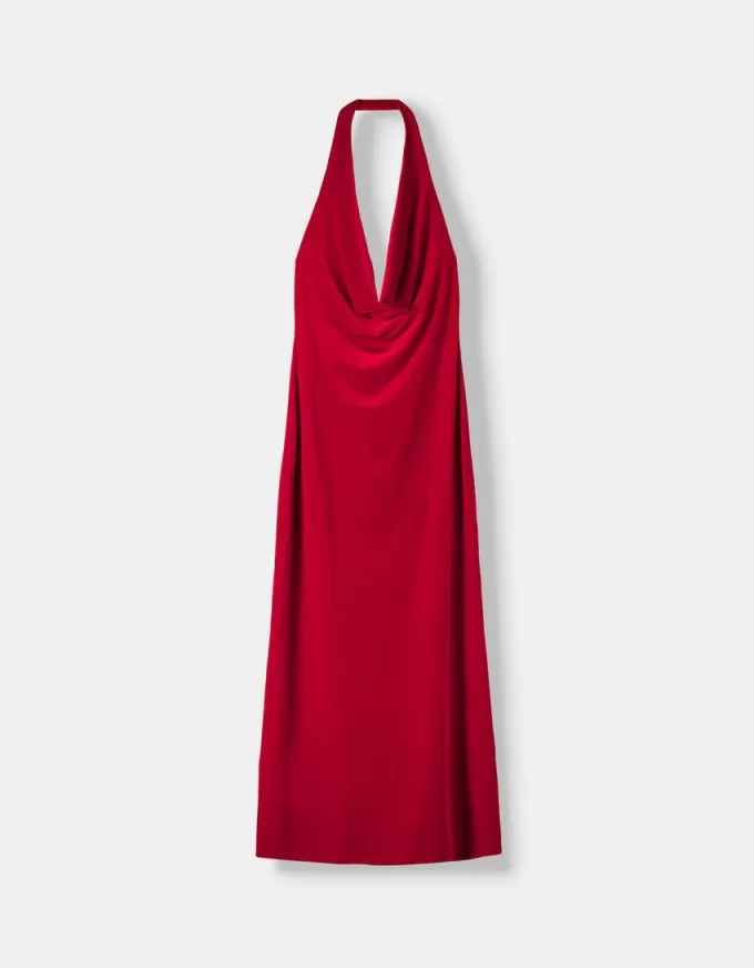 Velvet halter neck midi dress Velvet halter neck midi dress