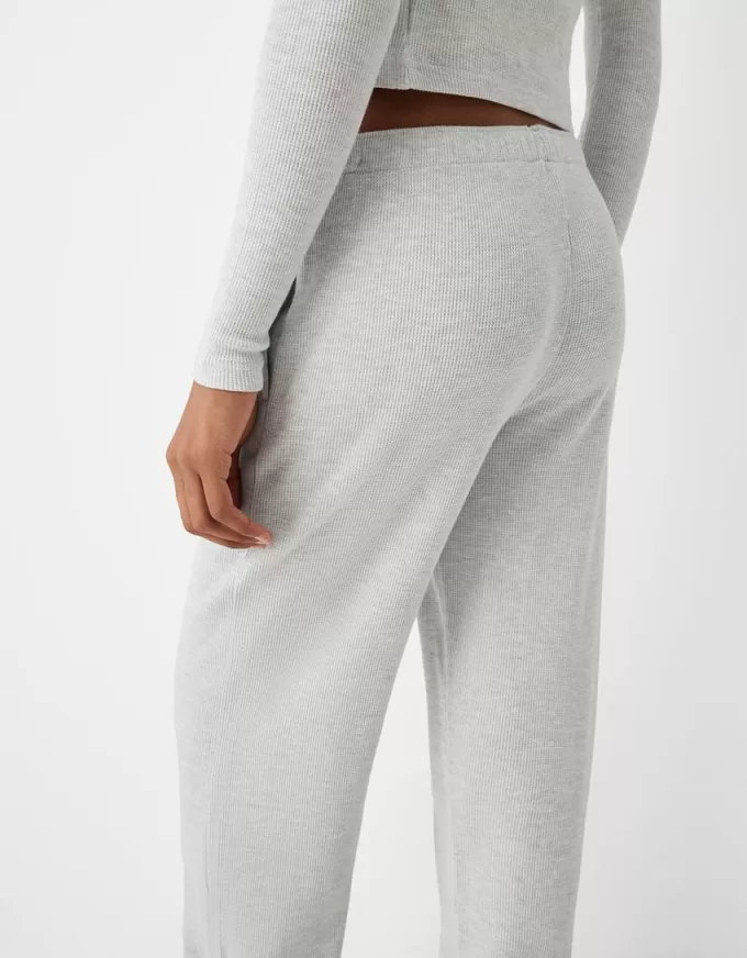 Waffle-texture pants Waffle-texture pants