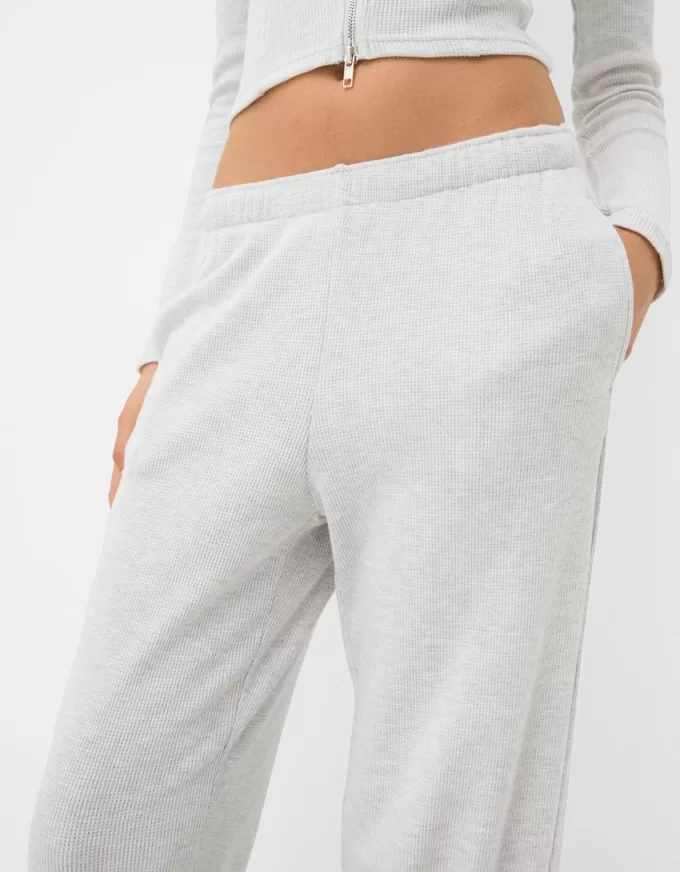 Waffle-texture pants Waffle-texture pants