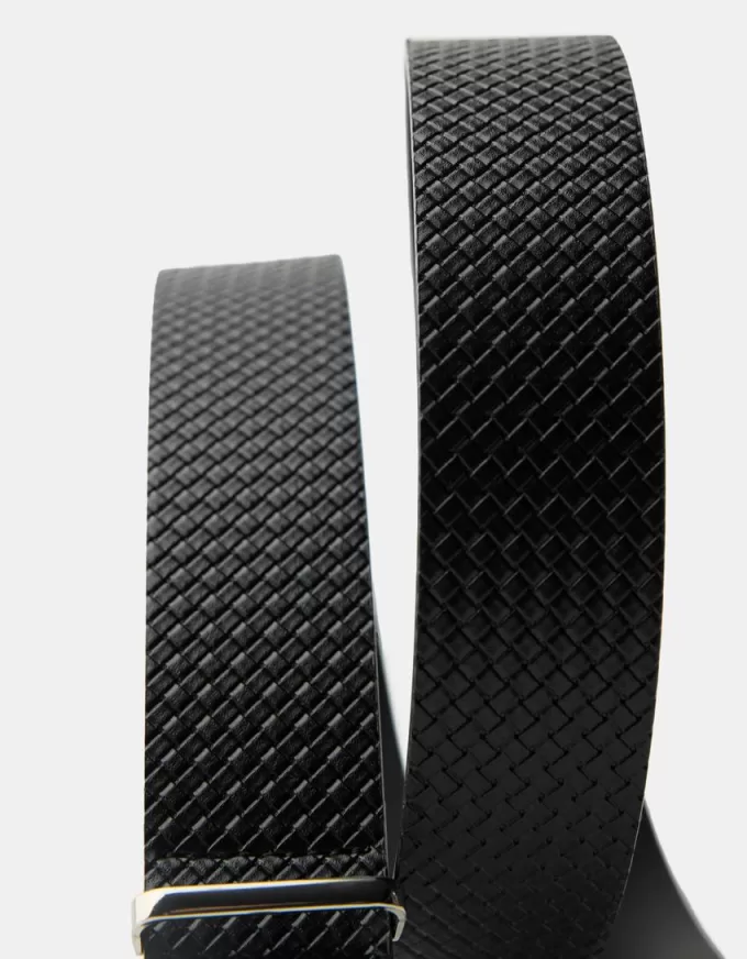 Wide braided belt Wide braided belt