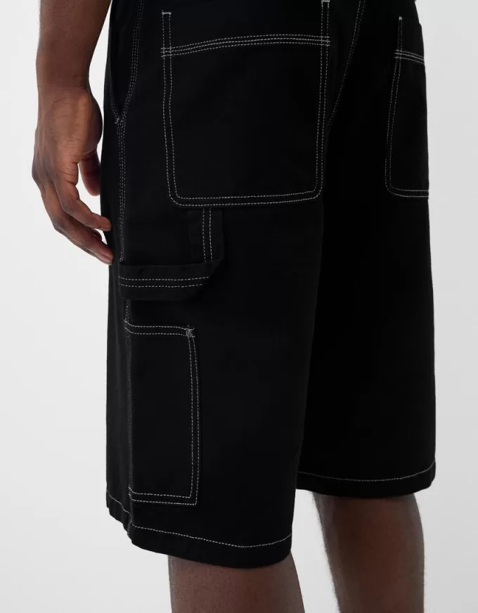 Wide-leg carpenter Bermuda shorts Wide-leg carpenter Bermuda shorts