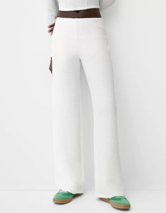 Wide leg embossed pants Wide leg embossed pants