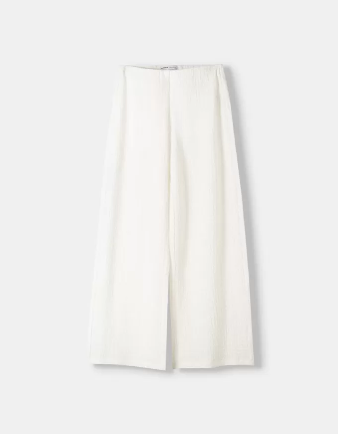 Wide leg embossed pants Wide leg embossed pants