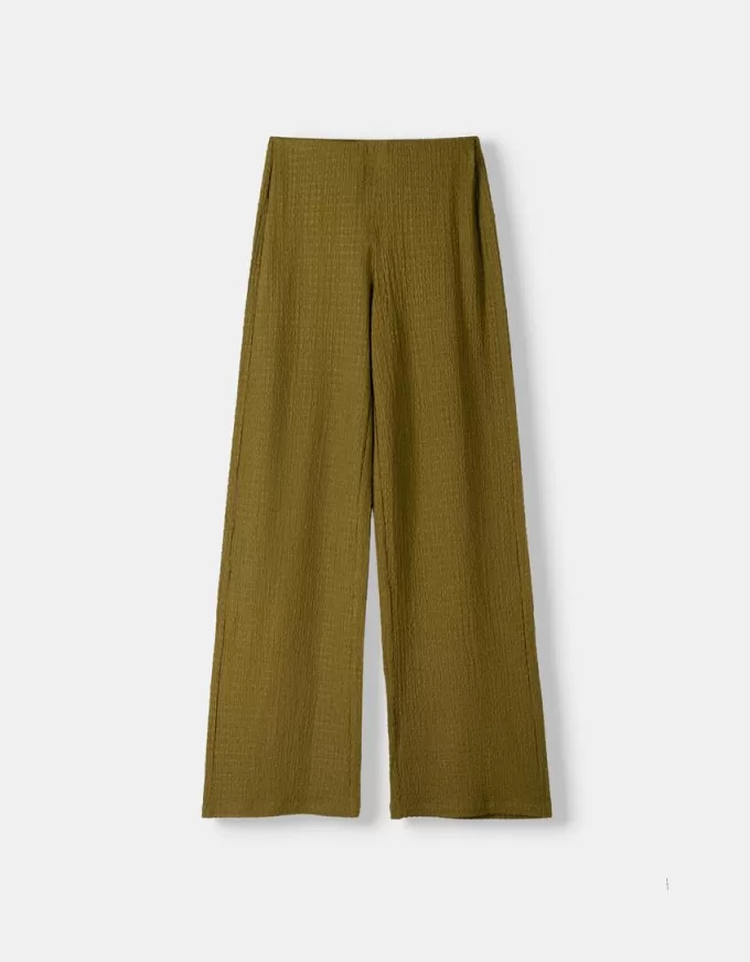 Wide leg embossed pants Wide leg embossed pants