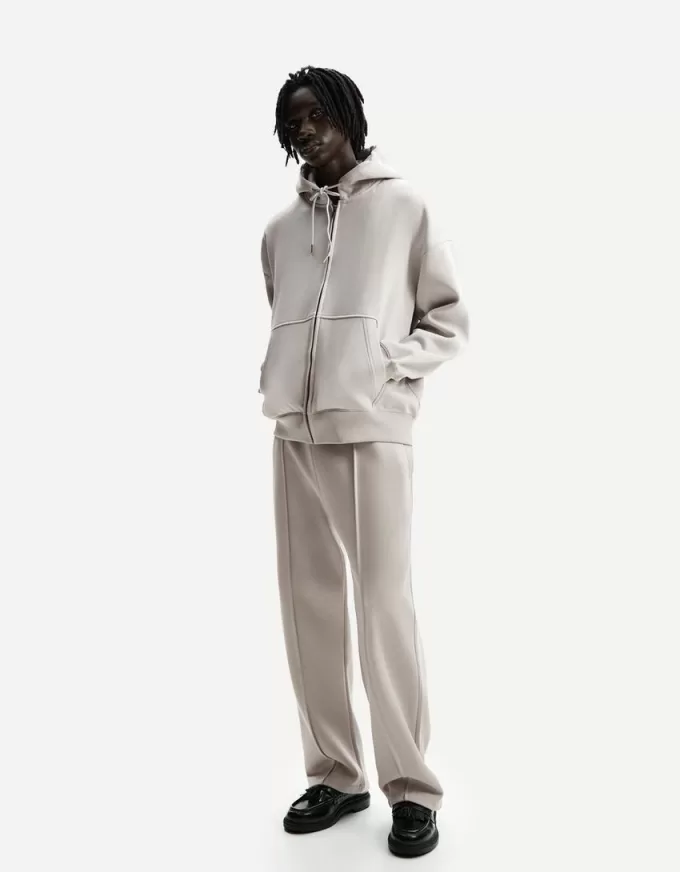 Wide-leg plush pants Wide-leg plush pants