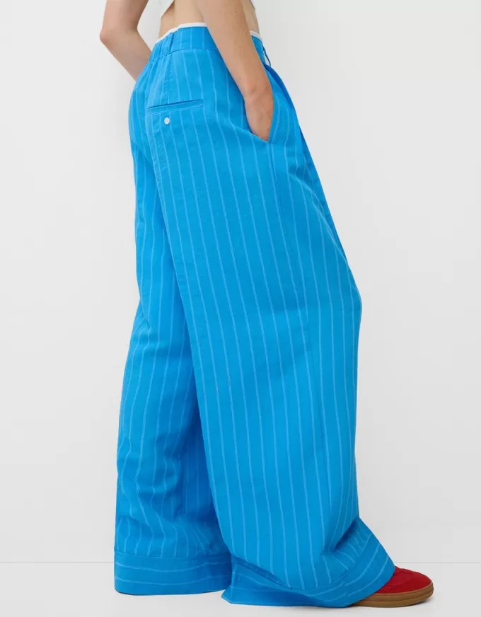 Wide-leg poplin pants Wide-leg poplin pants
