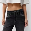 Wide-leg studded ‘90s jeans Wide-leg studded ‘90s jeans