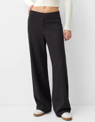 Wide-leg tailoring pants